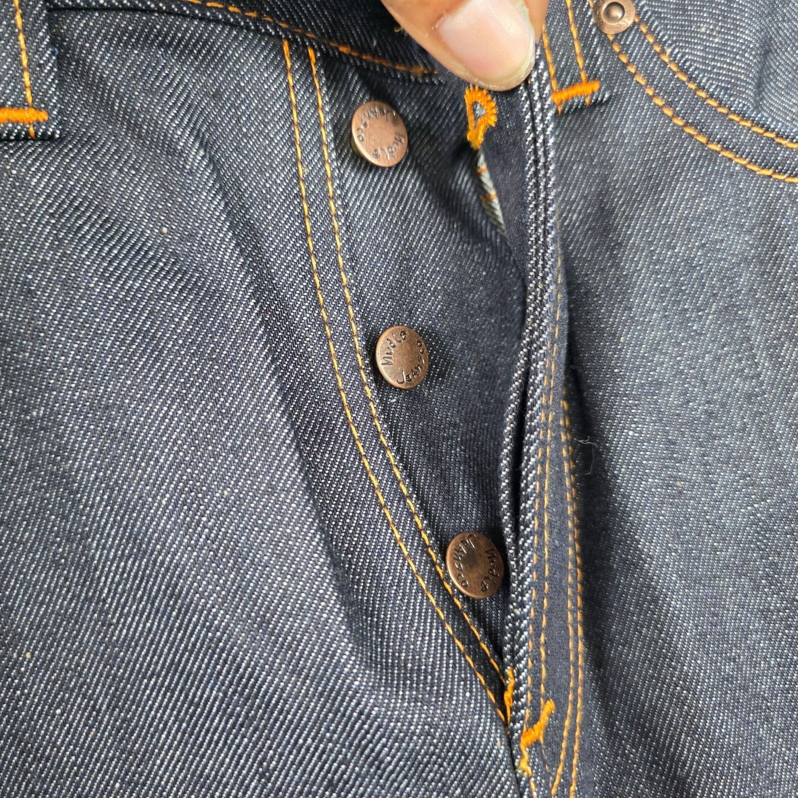 Nwt Nudie Jeans Steady Eddie Ii Dry Gene Men's 30w-30l Button Fly — image 3 of 8